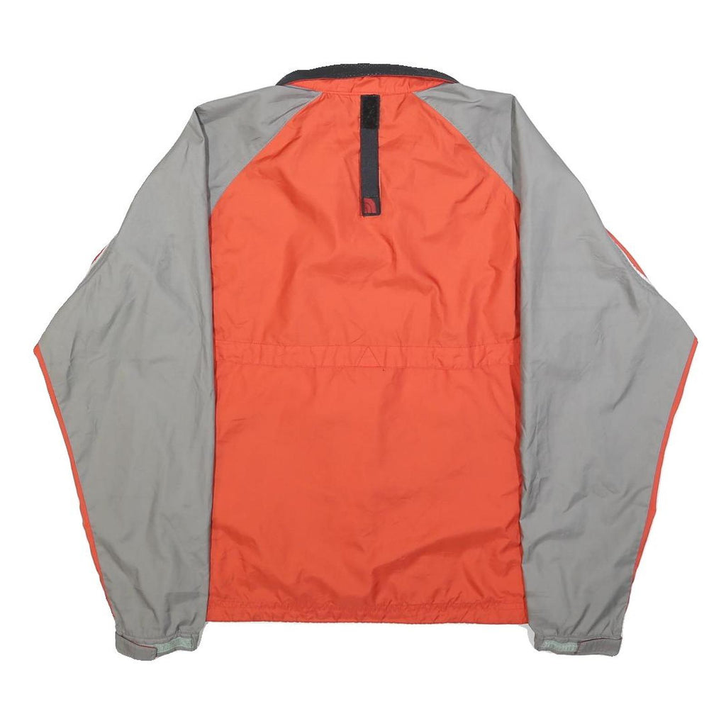 THE NORTH FACE Womens Orange & Grey Lightweight Jacket S Polyester Blend Zip