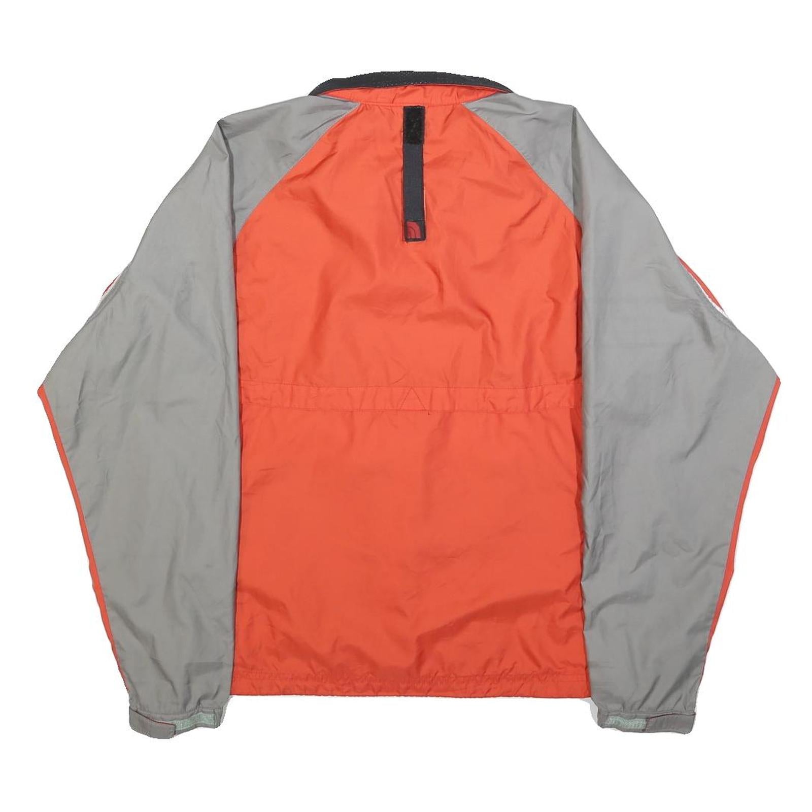 THE NORTH FACE Womens Orange & Grey Lightweight Jacket S Polyester Blend Zip