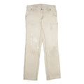 CARHARTT Womens Cotton Blend Beige Classic Straight Trousers W30 L30 Workwear