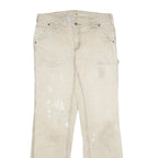 CARHARTT Womens Cotton Blend Beige Classic Straight Trousers W30 L30 Workwear