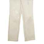 CARHARTT Womens Cotton Blend Beige Classic Straight Trousers W30 L30 Workwear