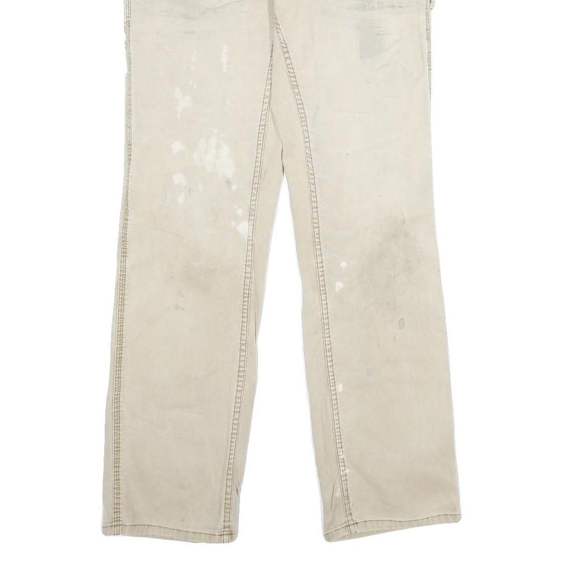 CARHARTT Womens Cotton Blend Beige Classic Straight Trousers W30 L30 Workwear