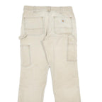 CARHARTT Womens Cotton Blend Beige Classic Straight Trousers W30 L30 Workwear