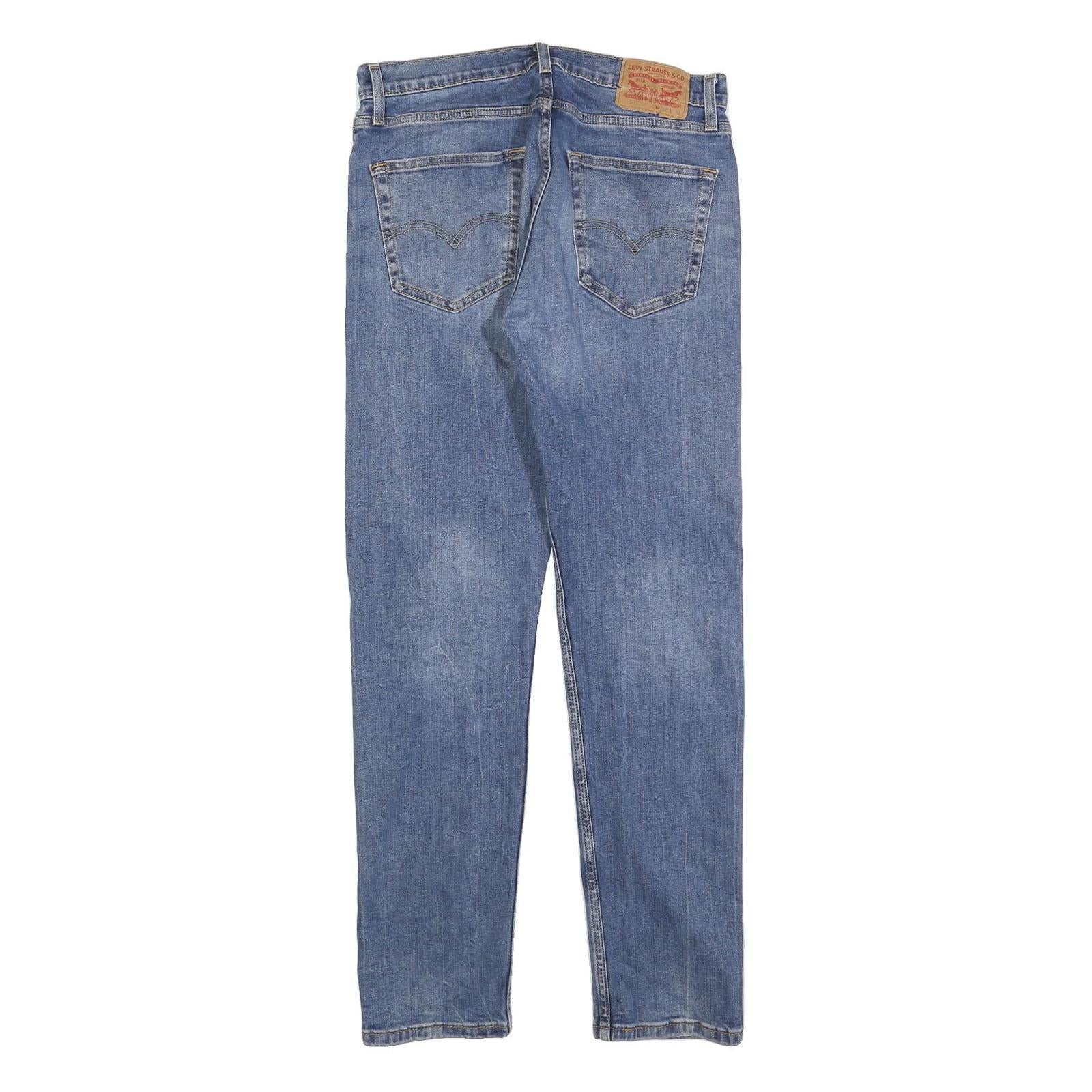 LEVI'S 502 Mens Slim Blue Denim Medium Wash Jeans W32 L31 Classic Cotton Blend