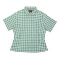 MAMMUT Womens Green Plaid Shirt L Lightweight Breathable Sport Casual Style