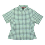 MAMMUT Womens Green Plaid Shirt L Lightweight Breathable Sport Casual Style