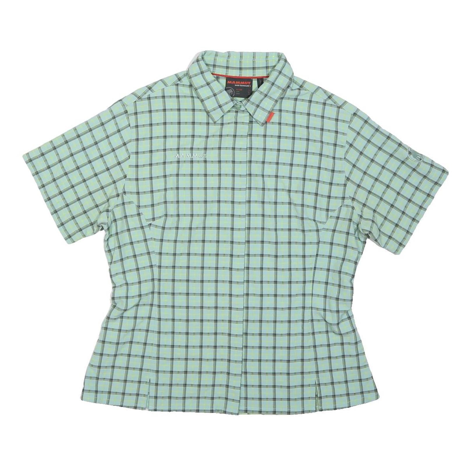 MAMMUT Womens Green Plaid Shirt L Lightweight Breathable Sport Casual Style