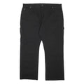 DICKIES Mens Cotton Blend Black Regular Fit Straight Leg Trousers W40 L30
