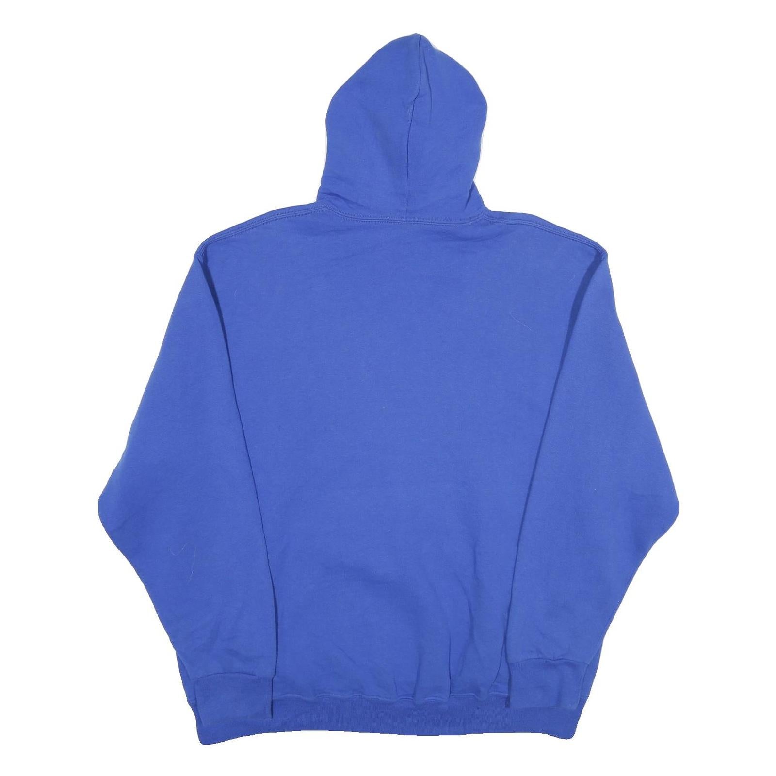 RUSSELL ATHLETIC Mens Blue Softball Pullover Hoodie 2XL Cotton Blend