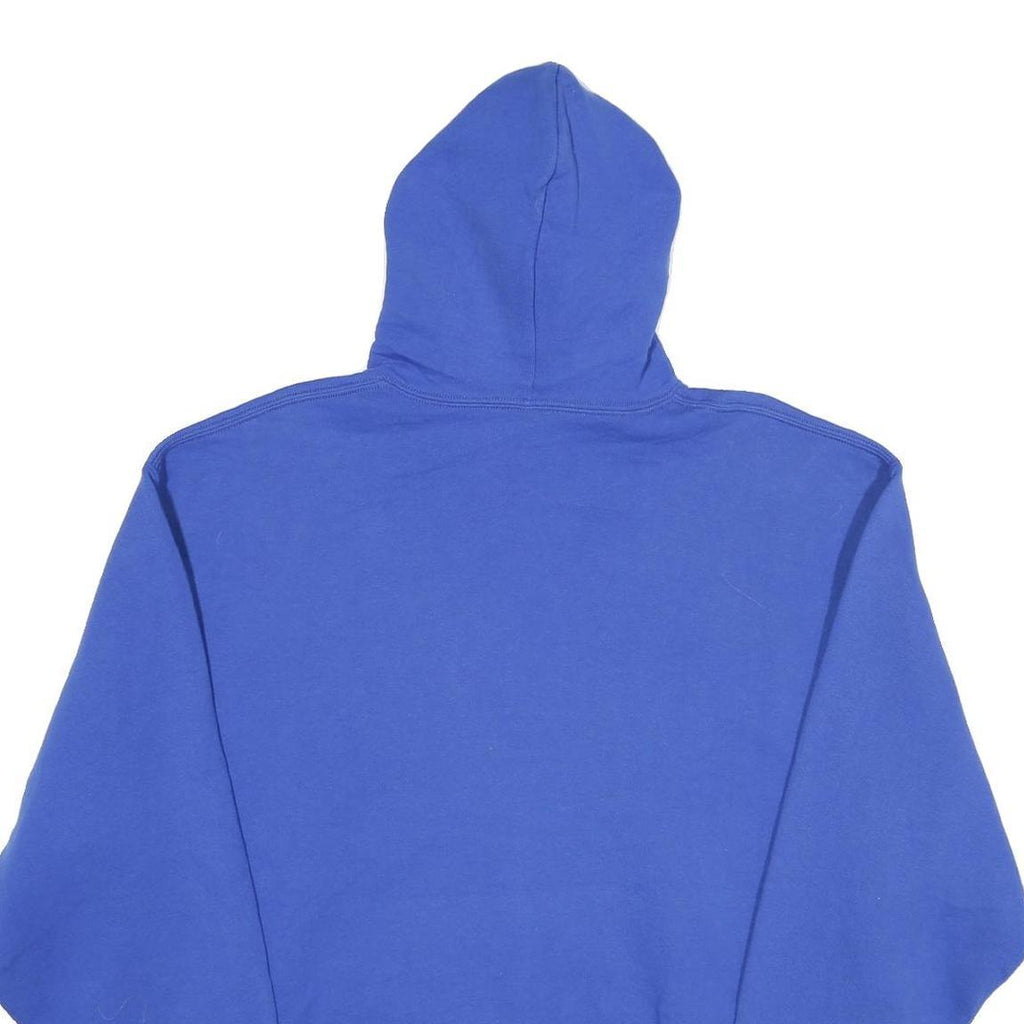 RUSSELL ATHLETIC Mens Blue Softball Pullover Hoodie 2XL Cotton Blend