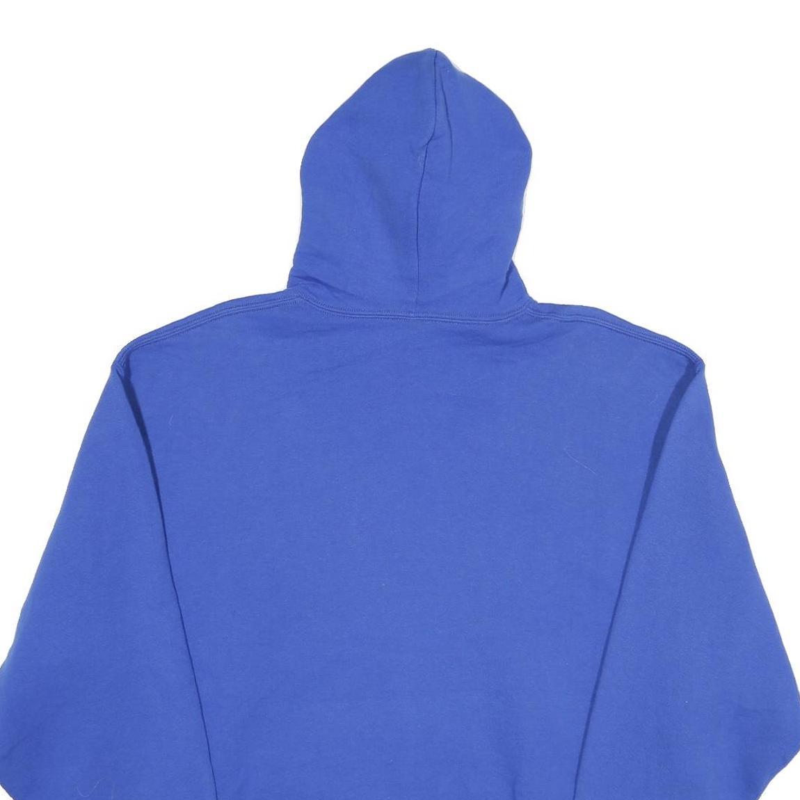 RUSSELL ATHLETIC Mens Blue Softball Pullover Hoodie 2XL Cotton Blend