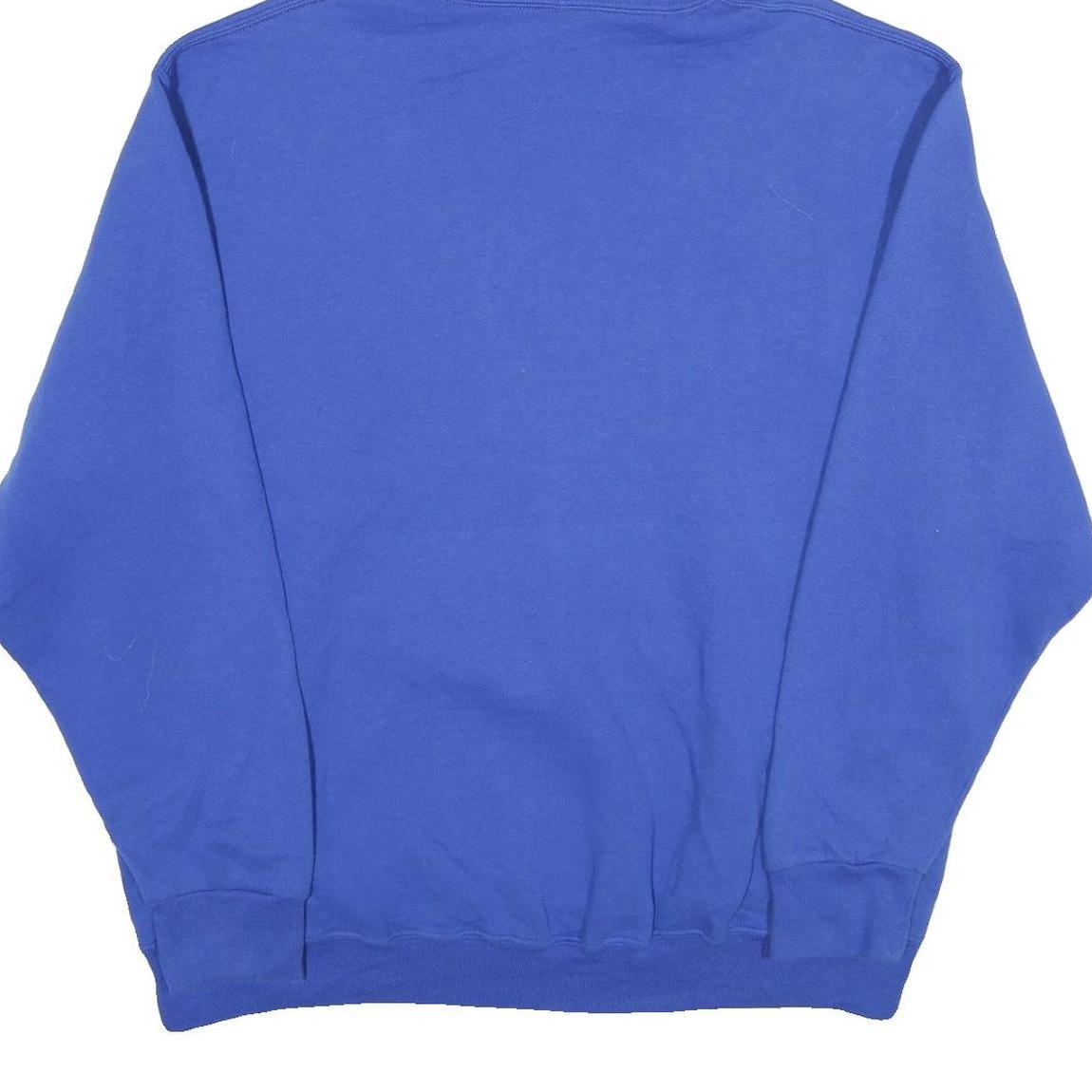 RUSSELL ATHLETIC Mens Blue Softball Pullover Hoodie 2XL Cotton Blend