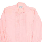 UPTOWN Mens Plain Shirt Pink Long Sleeve L