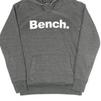 BENCH Womens Grey Pullover Hoodie UK 8 Cotton Blend Casual Sweatshirt
