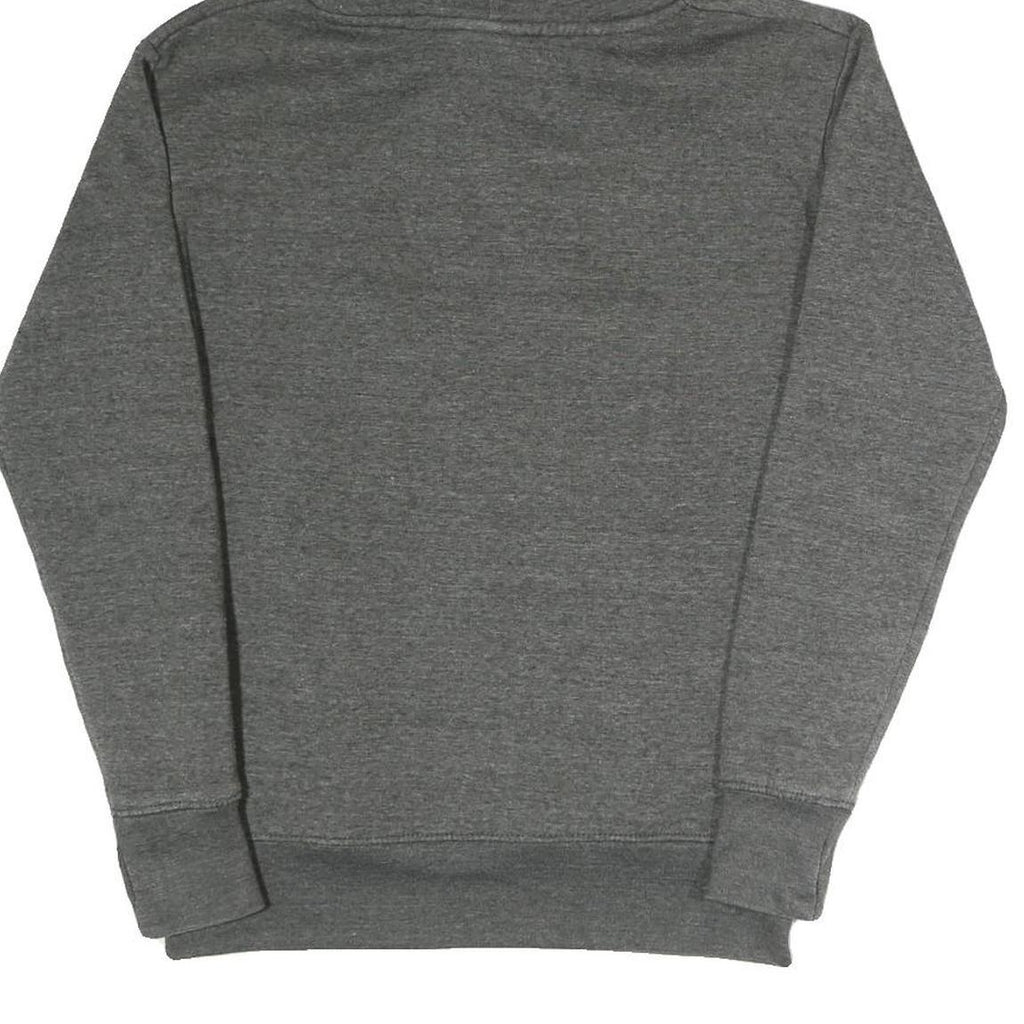 BENCH Womens Grey Pullover Hoodie UK 8 Cotton Blend Casual Sweatshirt