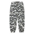 MISSGUIDED Womens Cotton Blend Grey & White Camouflage Relaxed Tapered Trousers
