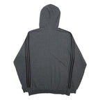 ADIDAS Mens Grey Hoodie L Cotton Blend Pullover Sportswear Casual Sweatshirt