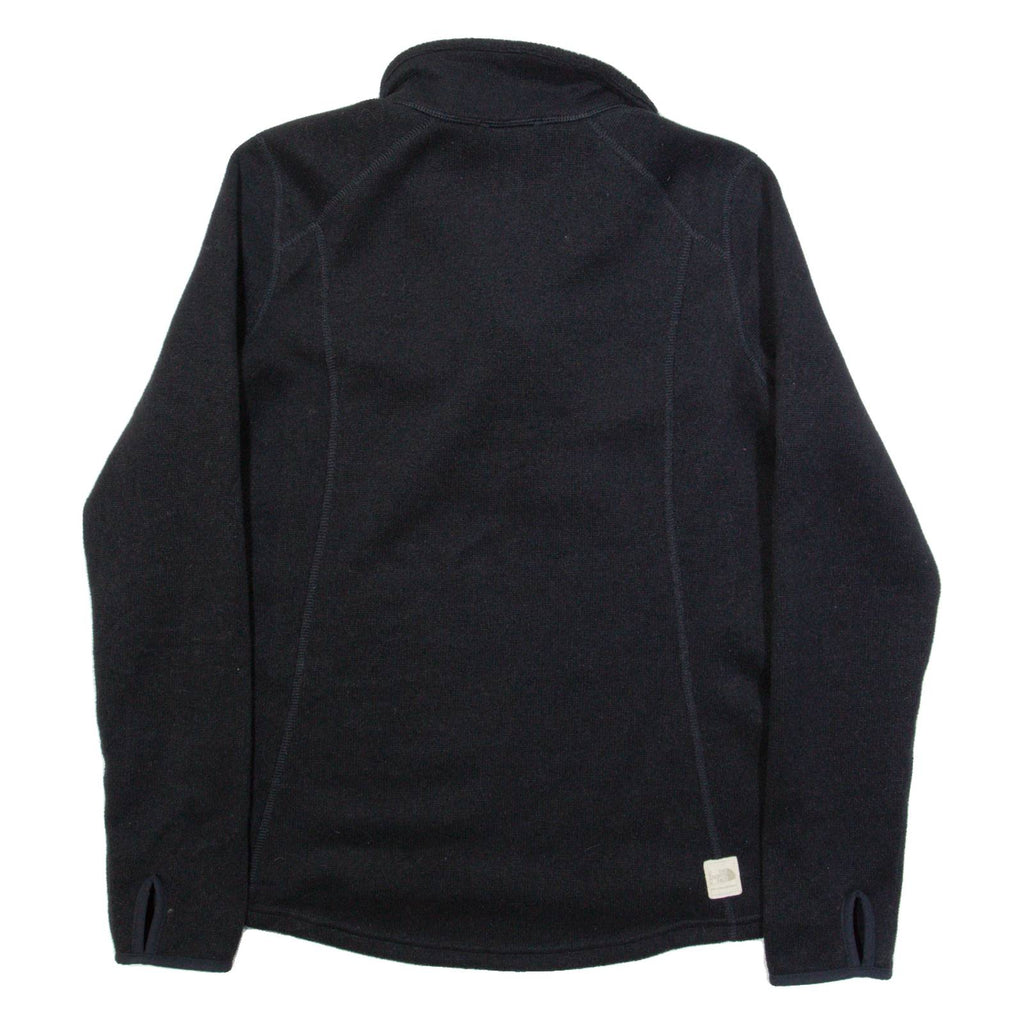 THE NORTH FACE Womens Fleece Black Button Neck L