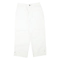 RELATIVITY Womens White Relaxed Fit Straight Leg Trousers W28 L24 Cotton Blend