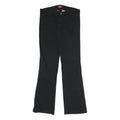 DICKIES Womens Slim Black Cotton Blend Trousers W30 L30 Zip Closure