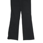 DICKIES Womens Slim Black Cotton Blend Trousers W30 L30 Zip Closure