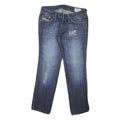 DIESEL Womens Jeans Blue Regular Straight Denim Medium W28 L25 Stylish Zip