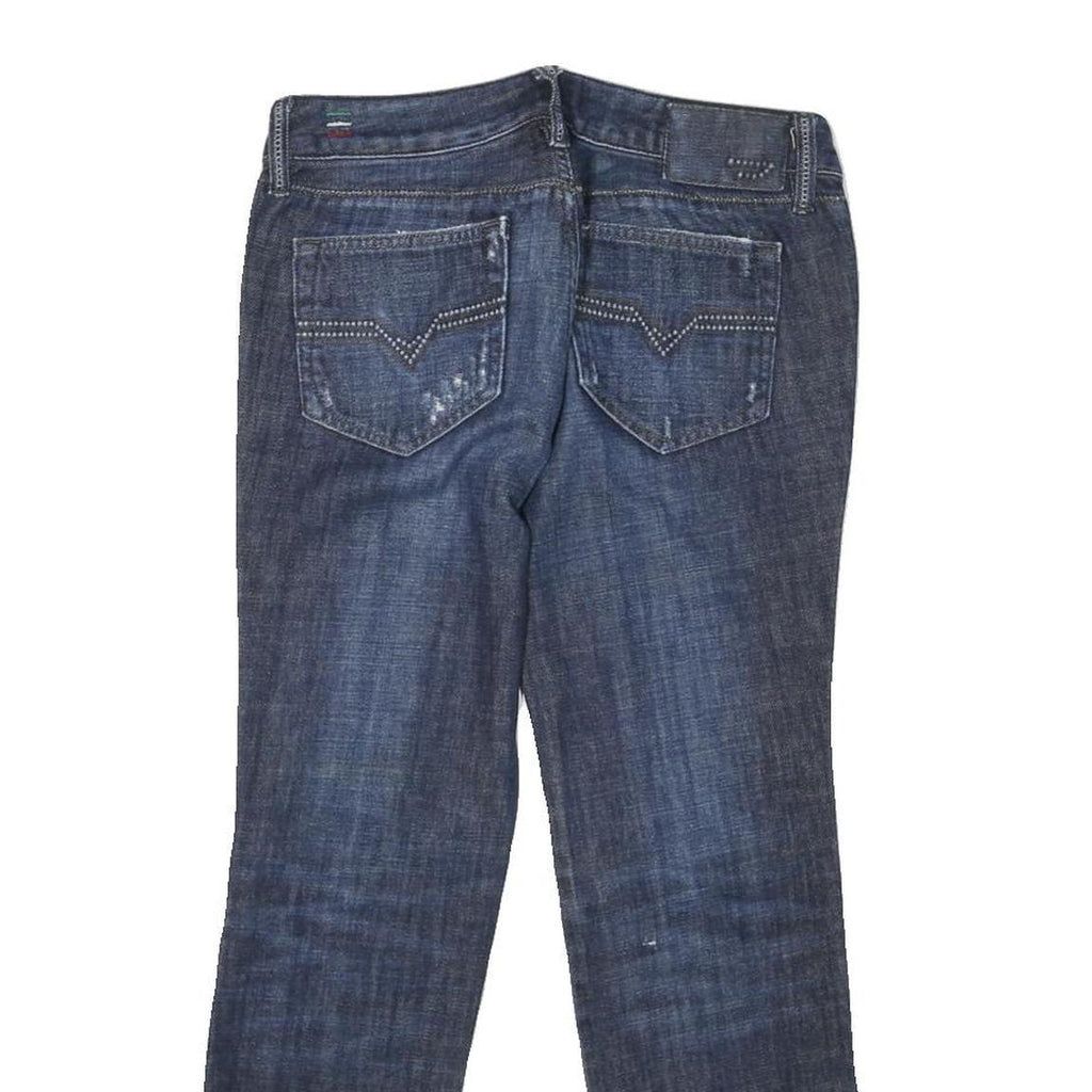 DIESEL Womens Jeans Blue Regular Straight Denim Medium W28 L25 Stylish Zip