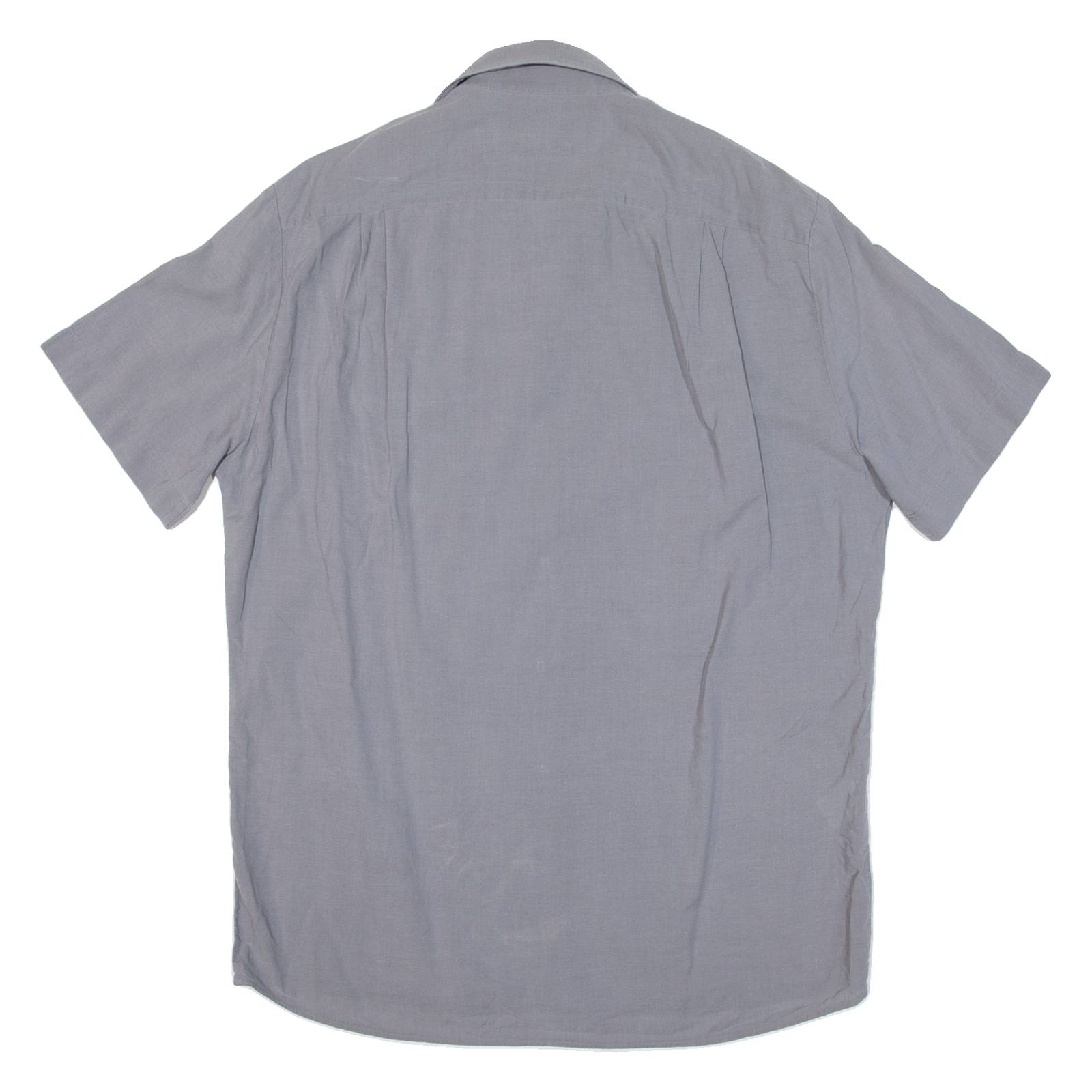 BOSS HUGO BOSS Mens Plain Shirt Grey L