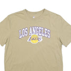 NBA Mens Beige Los Angeles Lakers Graphic T-Shirt XL Short Sleeve Crew Neck