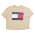 TOMMY JEANS Cropped Womens T-Shirt Beige M
