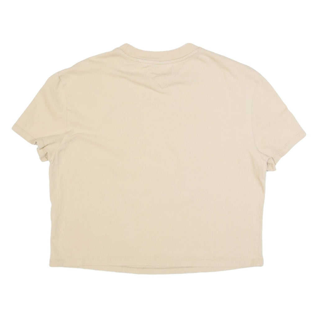 TOMMY JEANS Cropped Womens T-Shirt Beige M