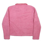 TOMMY JEANS Womens Pink & Red Patterned Pullover Crew Neck Chunky Knit S Tommy
