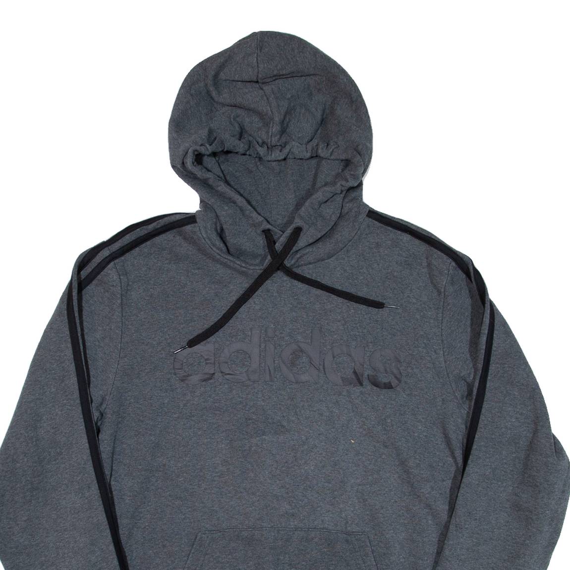 ADIDAS Mens Grey Hoodie M