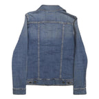 LEVI'S Womens Blue Denim Jacket S Cotton Blend Button Closure Classic Fit