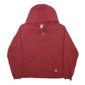 CARHARTT Womens Red 2XL Zip-Up Hoodie Cotton Blend Casual Sweatshirt