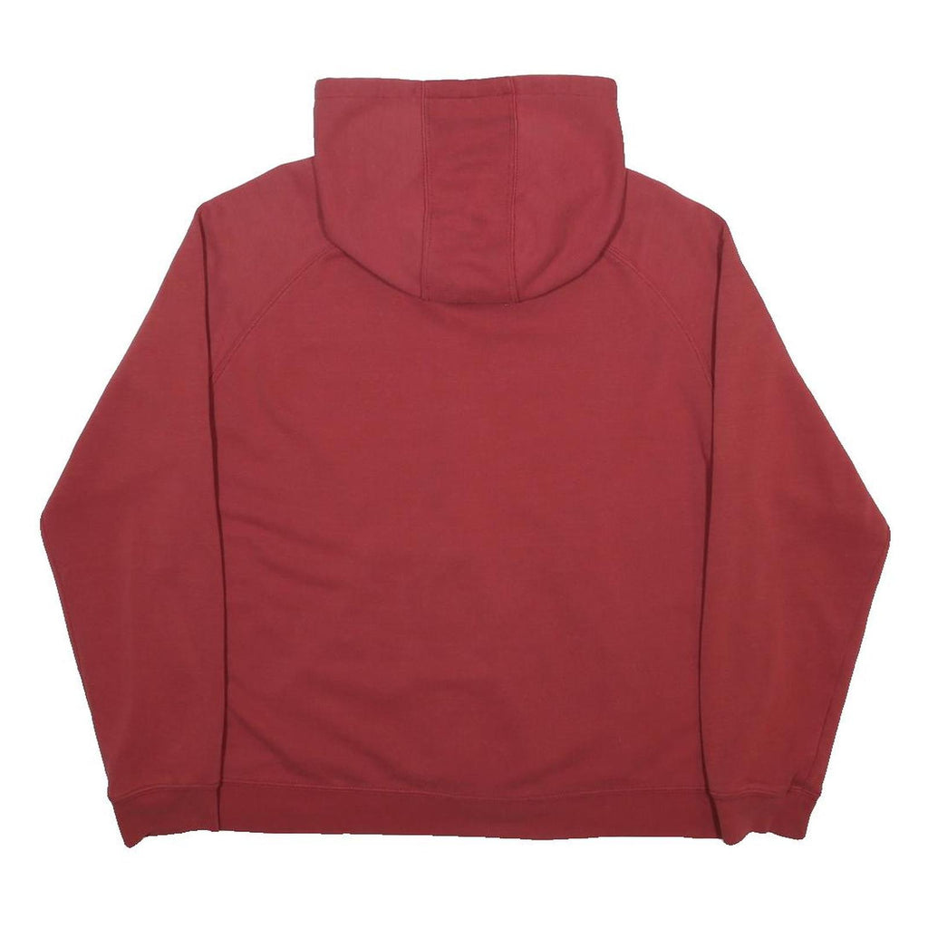 CARHARTT Womens Red 2XL Zip-Up Hoodie Cotton Blend Casual Sweatshirt