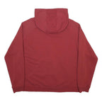 CARHARTT Womens Red 2XL Zip-Up Hoodie Cotton Blend Casual Sweatshirt