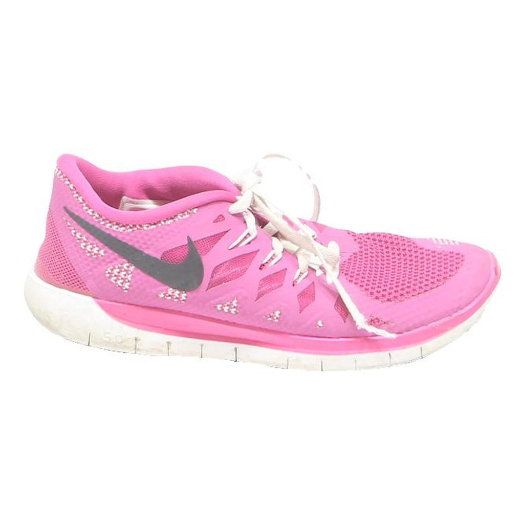NIKE Free Run Womens Lightweight Trainers Pink Synthetic UK 5 Comfortable Flex