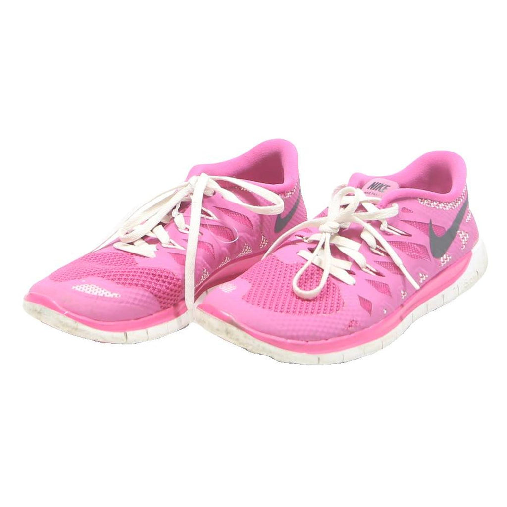 NIKE Free Run Womens Lightweight Trainers Pink Synthetic UK 5 Comfortable Flex