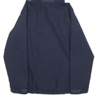 JACK WOLFSKIN Womens Navy Blue Jacket L Polyester Outdoor Zip Hooded Plain