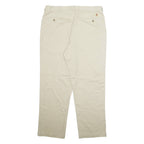 TOMMY HILFIGER Chino Workwear Mens Trousers Beige Regular Straight W38 L30