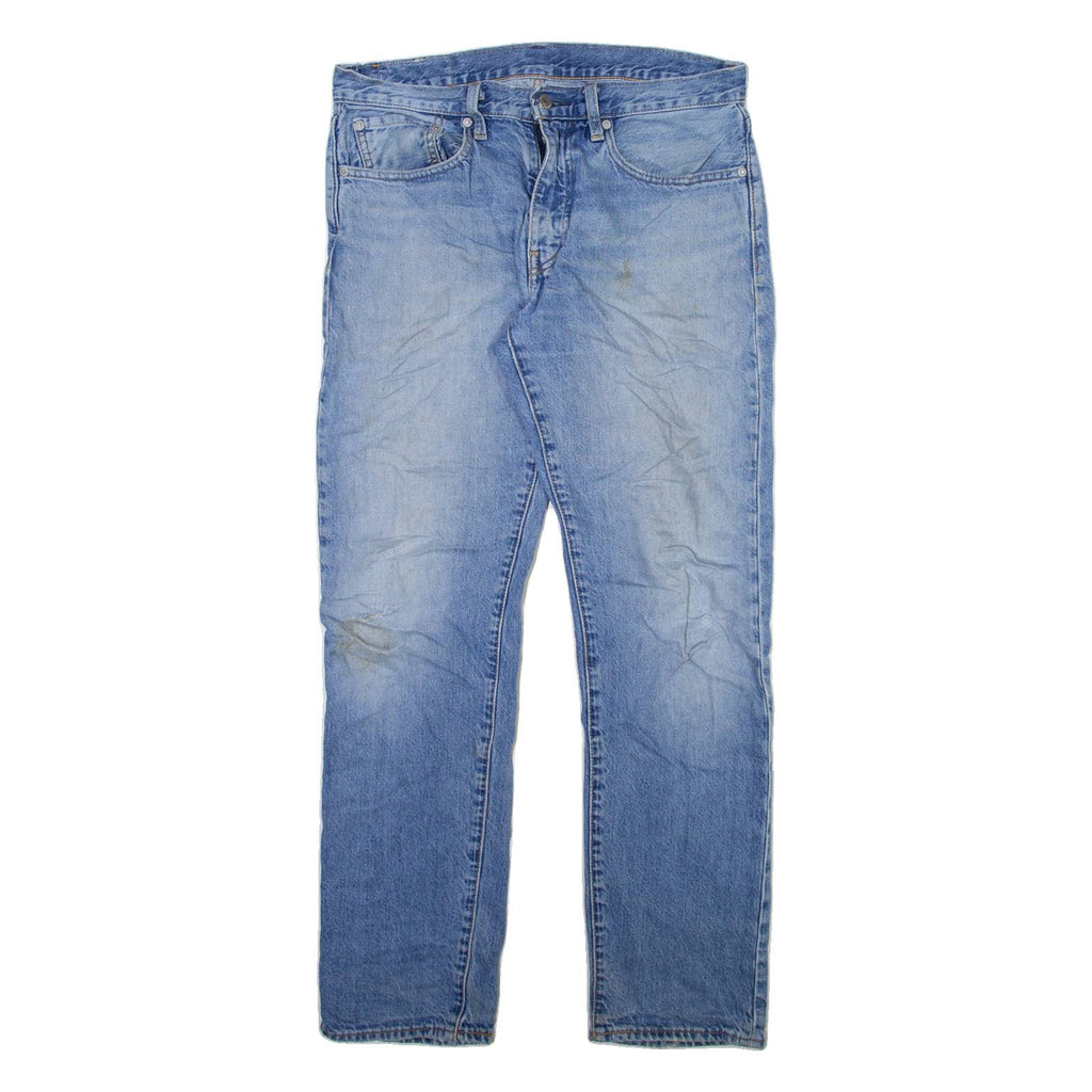 LEVI'S 502 Jeans Mens Blue Regular Tapered Stone Wash W31 L32