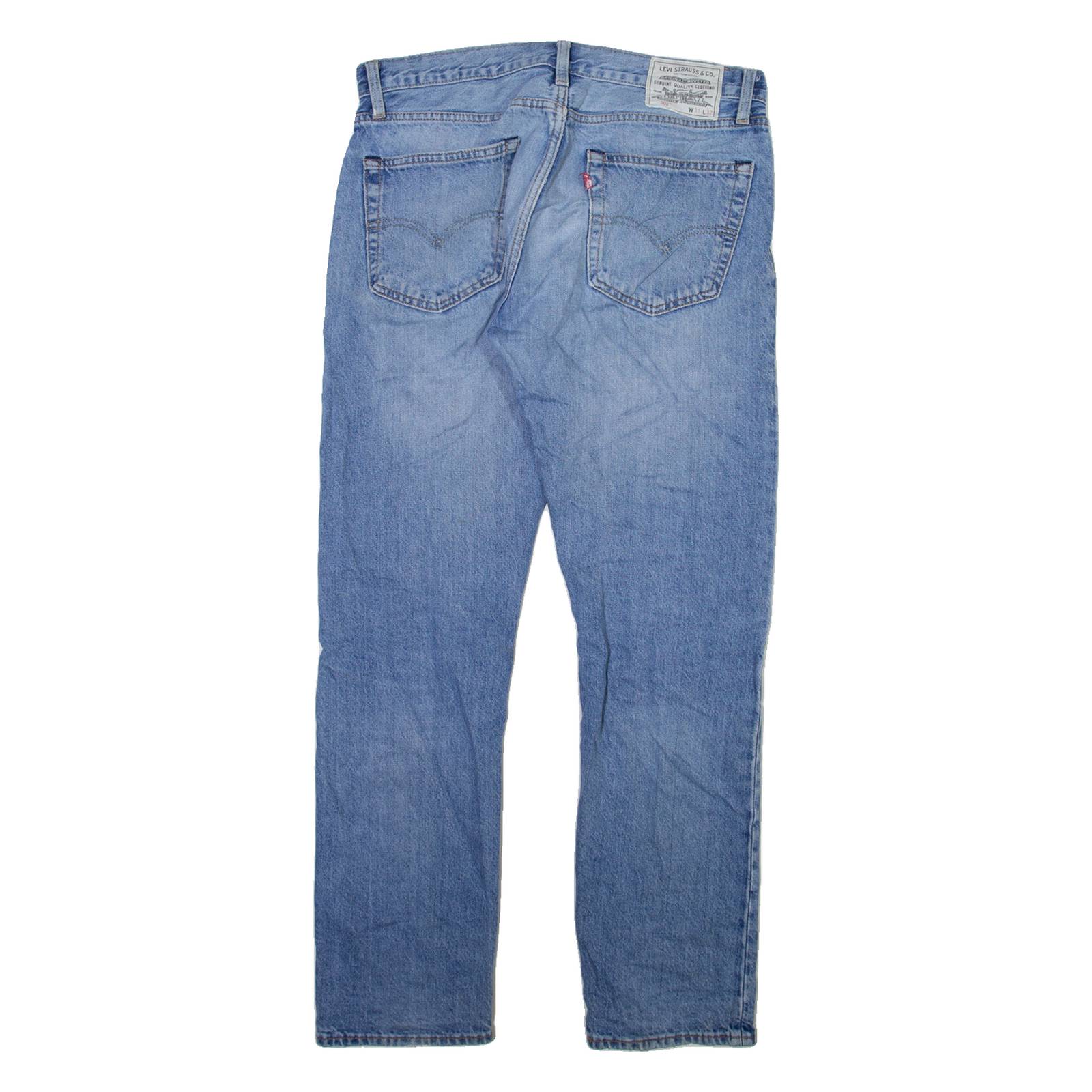 LEVI'S 502 Jeans Mens Blue Regular Tapered Stone Wash W31 L32