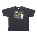 CHASE AUTHENTICS Mens Black Champion Graphic T-Shirt 2XL Short Sleeve Crew Neck