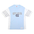 MITCHELL & NESS Mens Blue & White North Carolina Graphic T-Shirt XL Short Sleeve