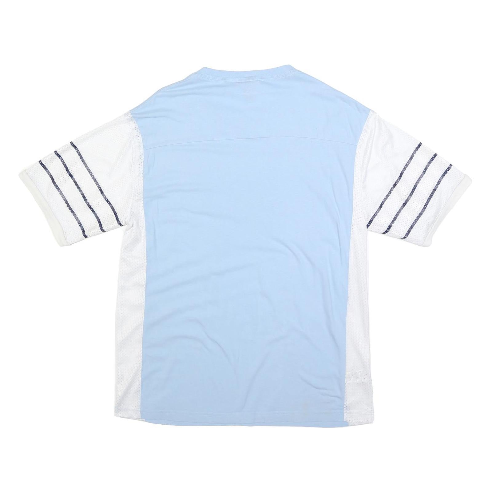 MITCHELL & NESS Mens Blue & White North Carolina Graphic T-Shirt XL Short Sleeve