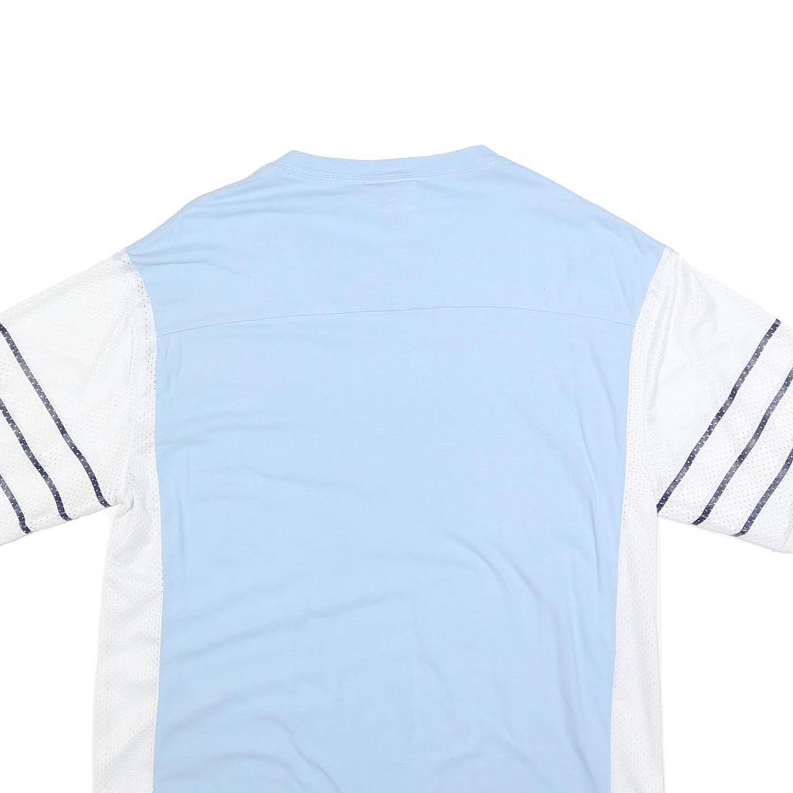 MITCHELL & NESS Mens Blue & White North Carolina Graphic T-Shirt XL Short Sleeve