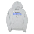 NIKE Womens Grey The Academy Volleyball Hoodie L Cotton Blend Pullover