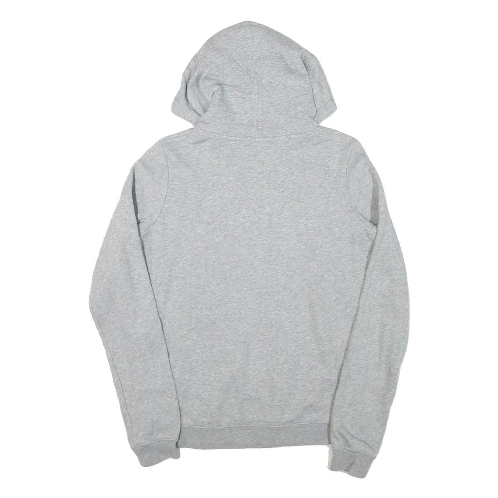 NIKE Womens Grey The Academy Volleyball Hoodie L Cotton Blend Pullover