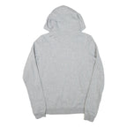 NIKE Womens Grey The Academy Volleyball Hoodie L Cotton Blend Pullover